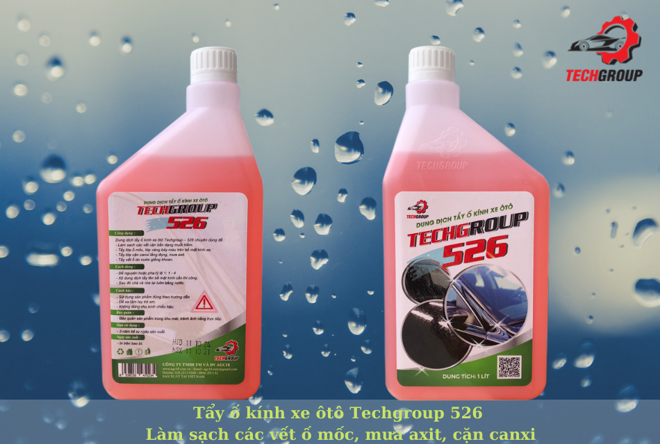 Dung dịch tẩy ố kính xe ôtô Techgroup – 526 (1 Lít)