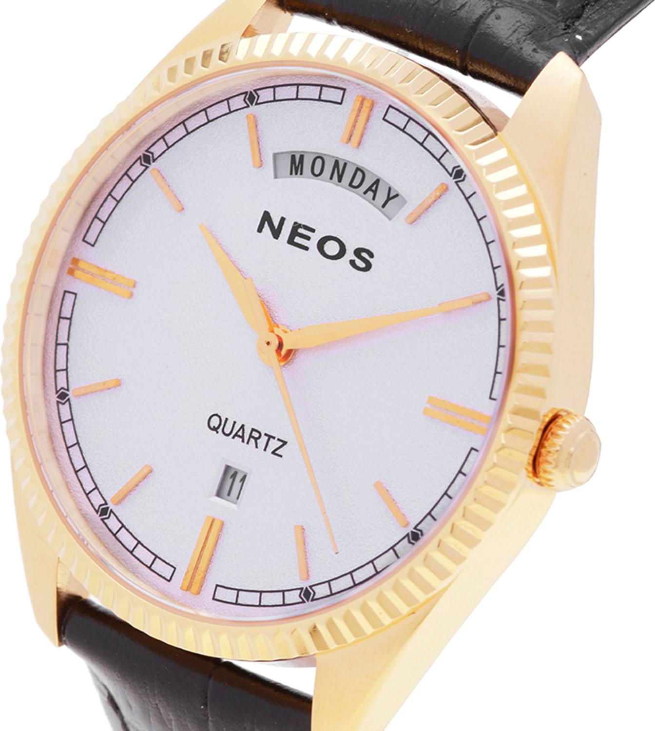 Đồng hồ Neos N-40703M nam dây da 