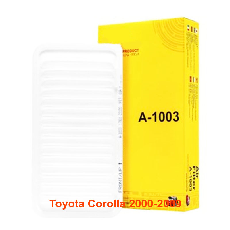 Lọc gió động cơ cho xe Toyota Corolla 2000, 2002, 2003, 2004, 2005, 2006, 2007, 2008, 2009 17801-0D011 mã A1003-2