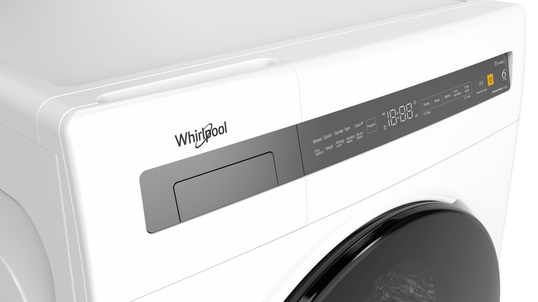 Máy Giặt Lồng Ngang Whirlpool SANICARE 10.5kg Trắng FWEB10502FW - Hàng Chính Hãng