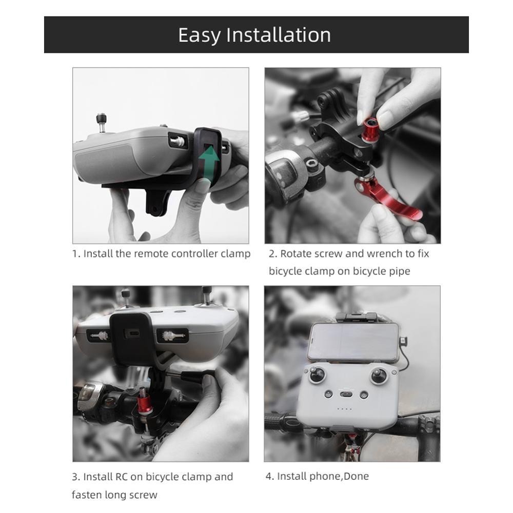 Máy Bay Không Người Lái Điều Khiển Từ Xa Xe Đạp Giá Đỡ Đứng Cho DJI Mavic Air 2 Xe Đạp Đi Xe Đạp Tay Cầm Kẹp Gắn Accessoris