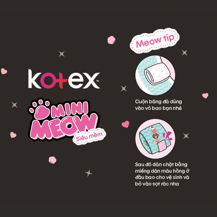 Bvs Kotex Mini Meow 8 miếng