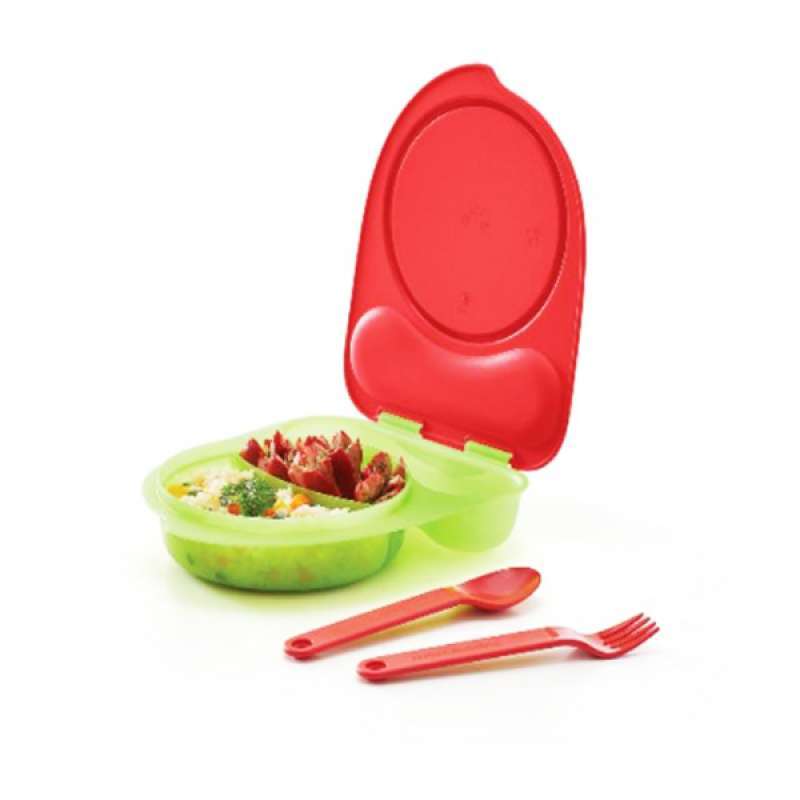 Bộ Hộp Cơm Tupperware Kiddo Circus Kèm Muỗng Nĩa