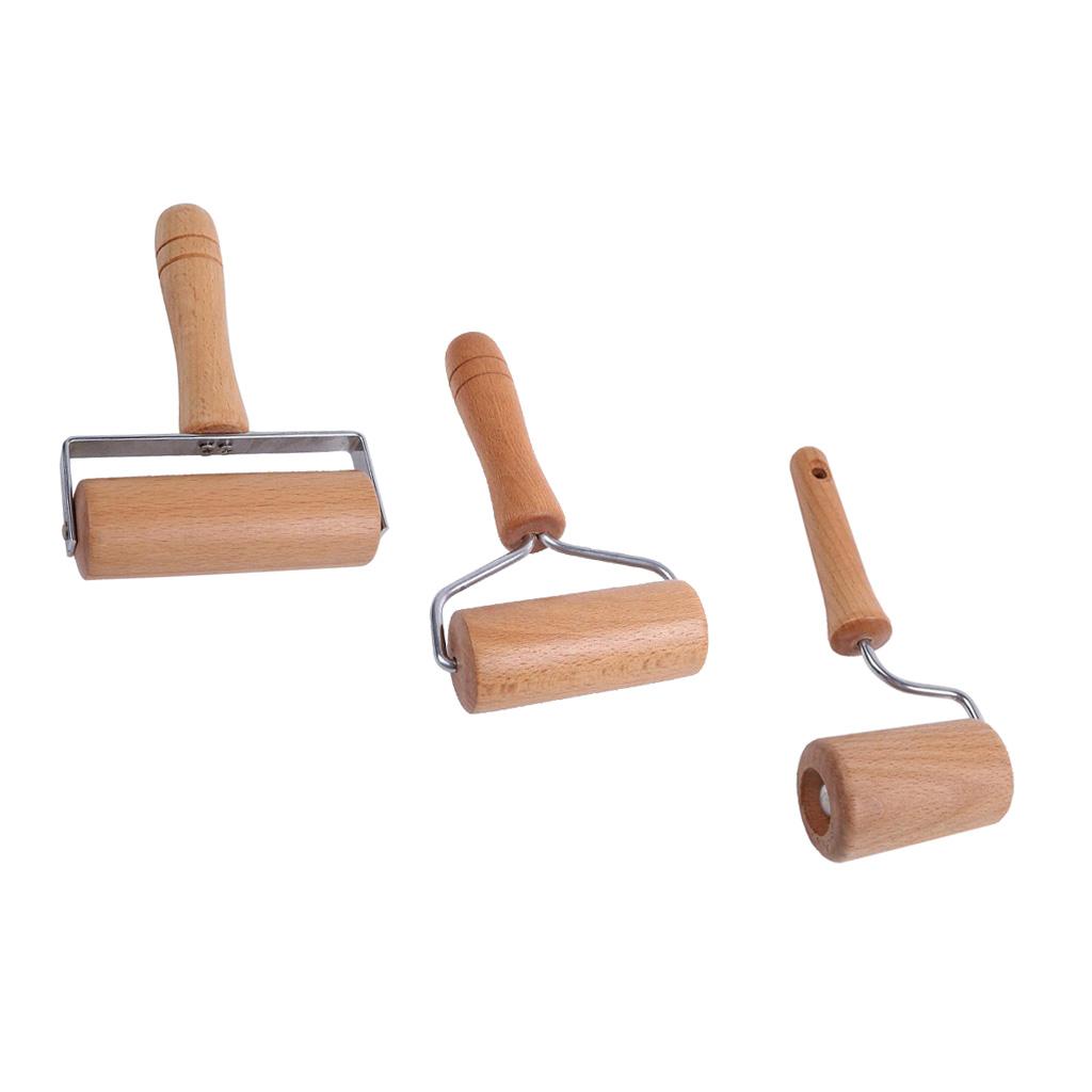 High Quality Wooden Rolling Pin Hand Pastry Dough Roller Mold Kitchen Tool A