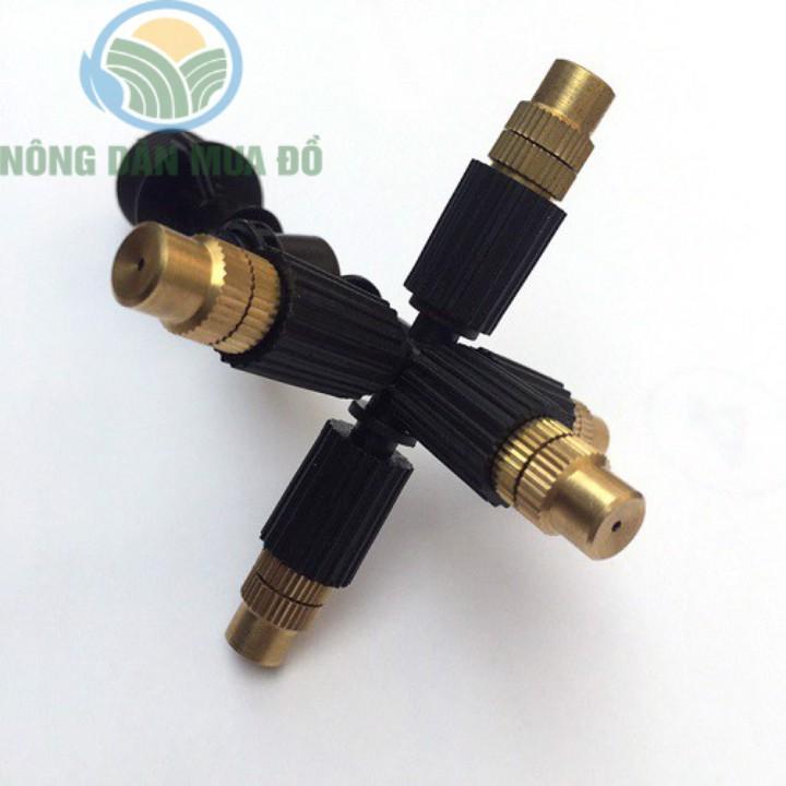 5 Béc Phun Sương Đồng 5 Hướng Siêu Mịn Phun Sương Tốt Giá Rẻ Chân Ren 21 Có Van Chống Rỉ
