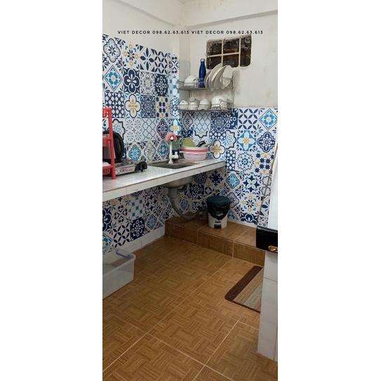 Decal Gạch Bông C29 - Set 30 ô 20x20cm - Decal Dán tường, Dán bếp, Trang trí nhà cửa