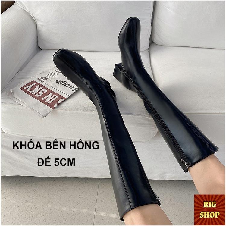 BOOT THỜI TRANG KHÓA BÊN HÔNG ĐẾ CAO 5CM