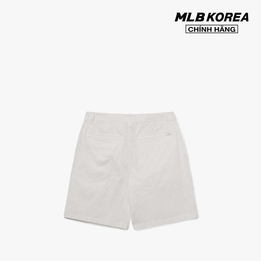 MLB - Quần shorts ngang gối nam Basic Medium Logo Bermuda 3LSMB0633-07WHS