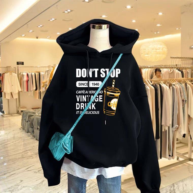 ÁO HOODIE UNISEX HÌNH TRÀ SỮA ĐÁNG YÊU CHẤT NỈ ÉP BÔNG MỀM MỊN FORM RỘNG THOẢI MÁI G5