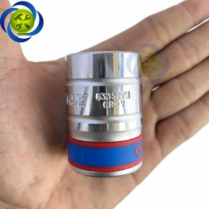 Tuýp 27mm loại 3/4 Kingtony 633527M loại ngắn 6 cạnh màu trắng