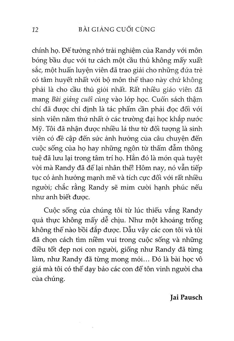 Sách Bài Giảng Cuối Cùng