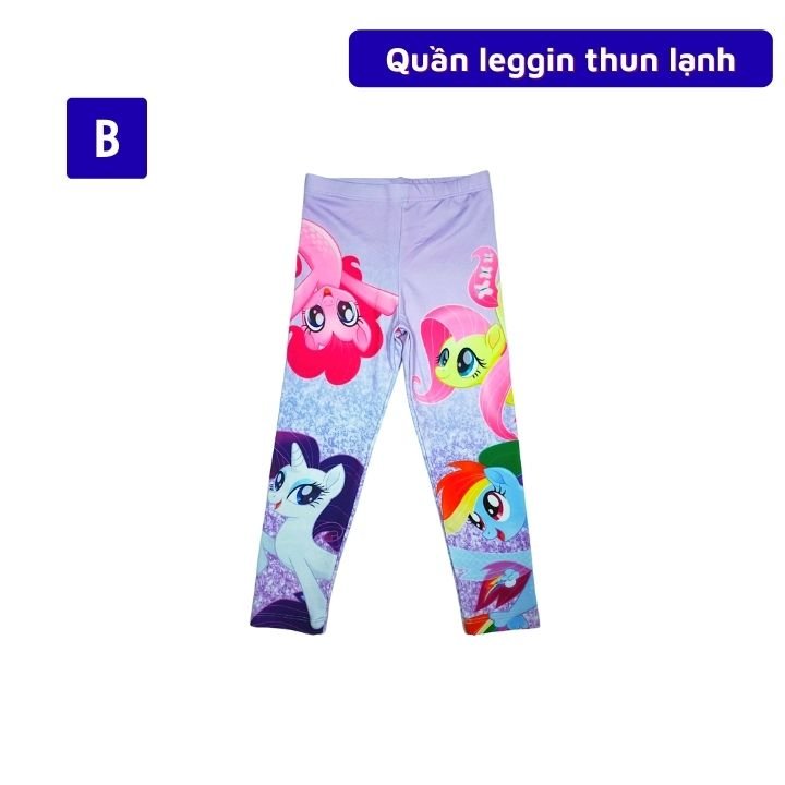 Quần leggin bé gái xinh đẹp hình Elsa - Pony từ 11-45kg - chất liệu cotton thun lạnh