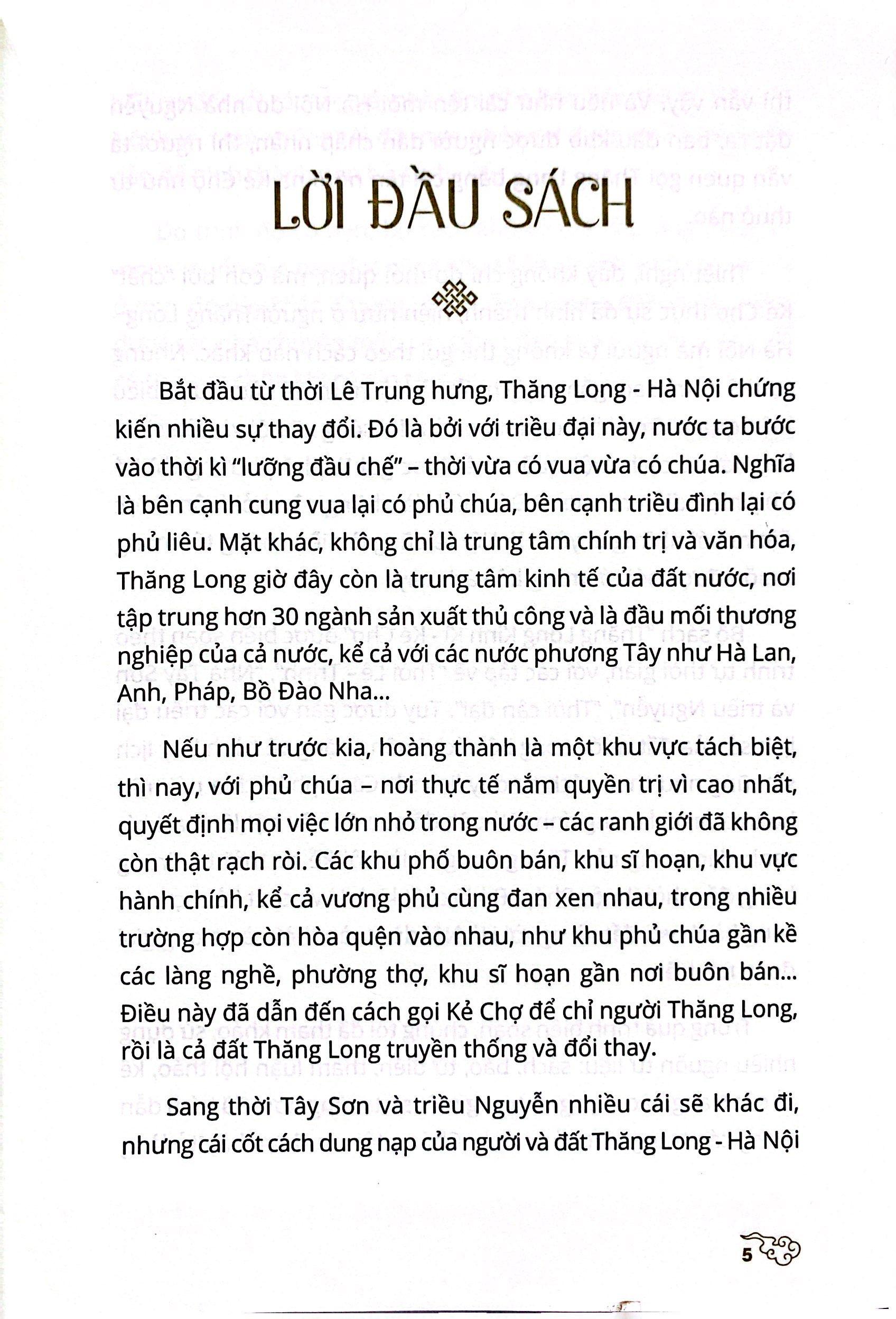 Thăng Long Kinh Kì - Kẻ Chợ - Hà Nội Thời Cận Đại
