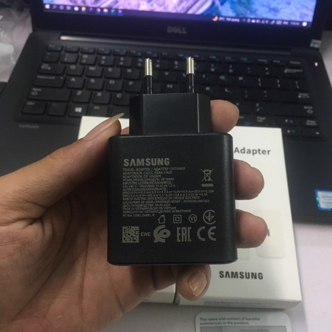 Bộ sạc nhanh cho Samsung 45W cổng Type C to Type C