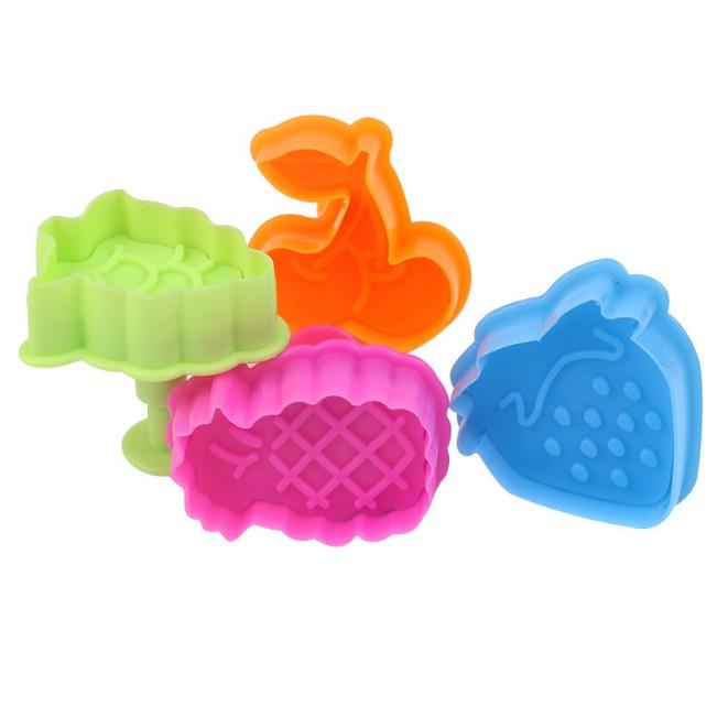 Bộ 4 khuôn làm bánh quy 3D hình quả