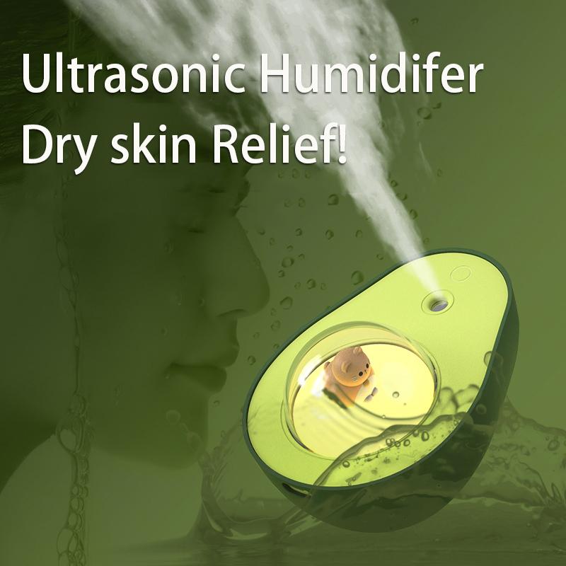 Thú Dễ Thương Máy Phun Sương Tạo Độ Ẩm Bơ Hình Mini Hộ Gia Đình Siêu Âm Khuếch Tán Hương Thơm USB Di Động Máy Tạo Độ Ẩm Không Khí Cho Nhà Văn Phòng