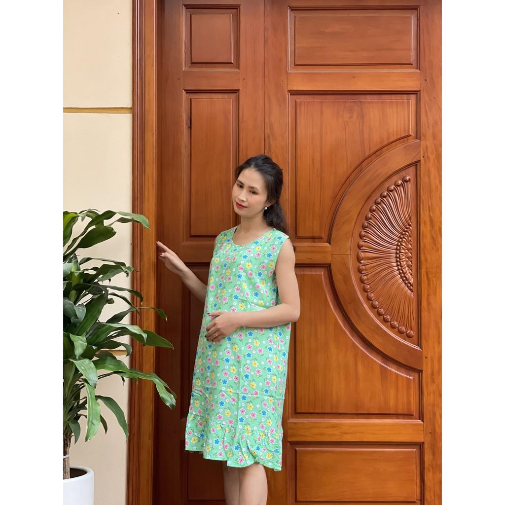 Váy Lanh Bầu Đuôi Cá họa tiết ngỗ nghĩnh mặc bầu và sau sinh