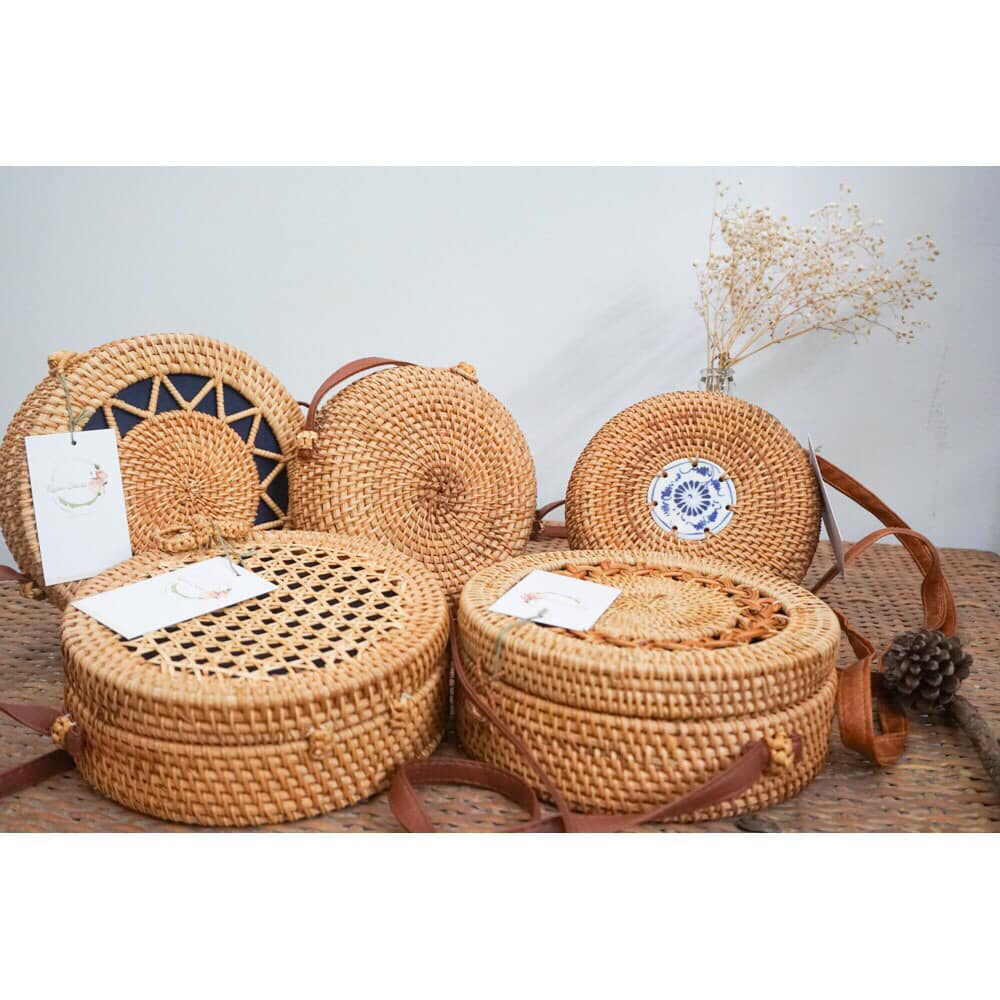 Túi Cói Mây, Mộc và Họa Tiết