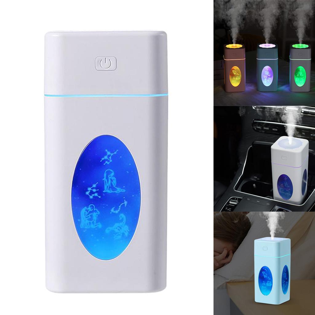 260ml Ultrasonic Air Diffuser Mist Purifier Aroma Humidifier LED Light White