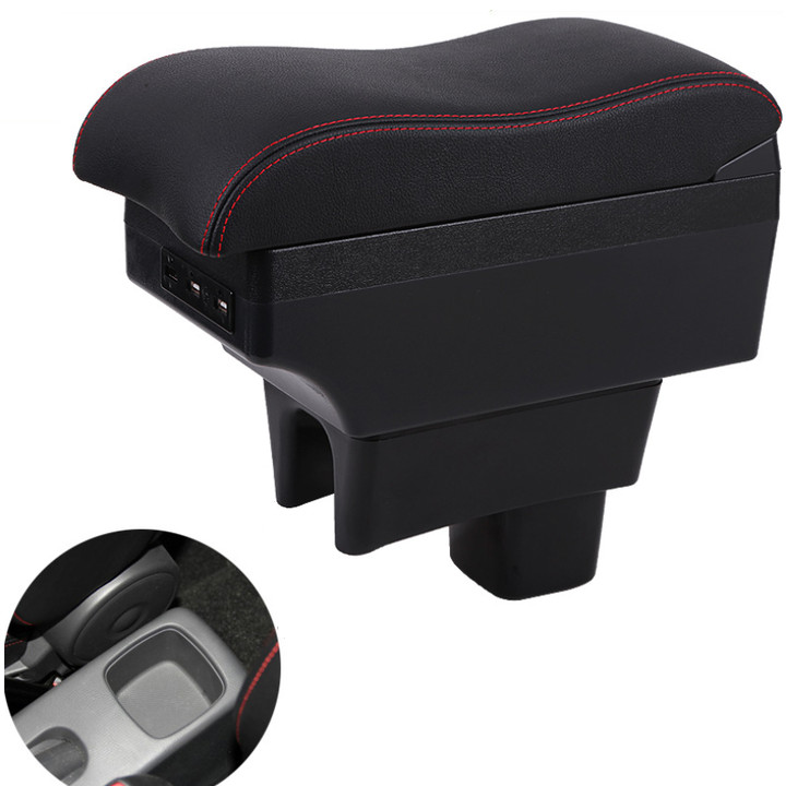 Hộp tỳ tay ô tô, xe hơi cao cấp dành cho xe Suzuki Swift  tích hợp 6 cổng USB
