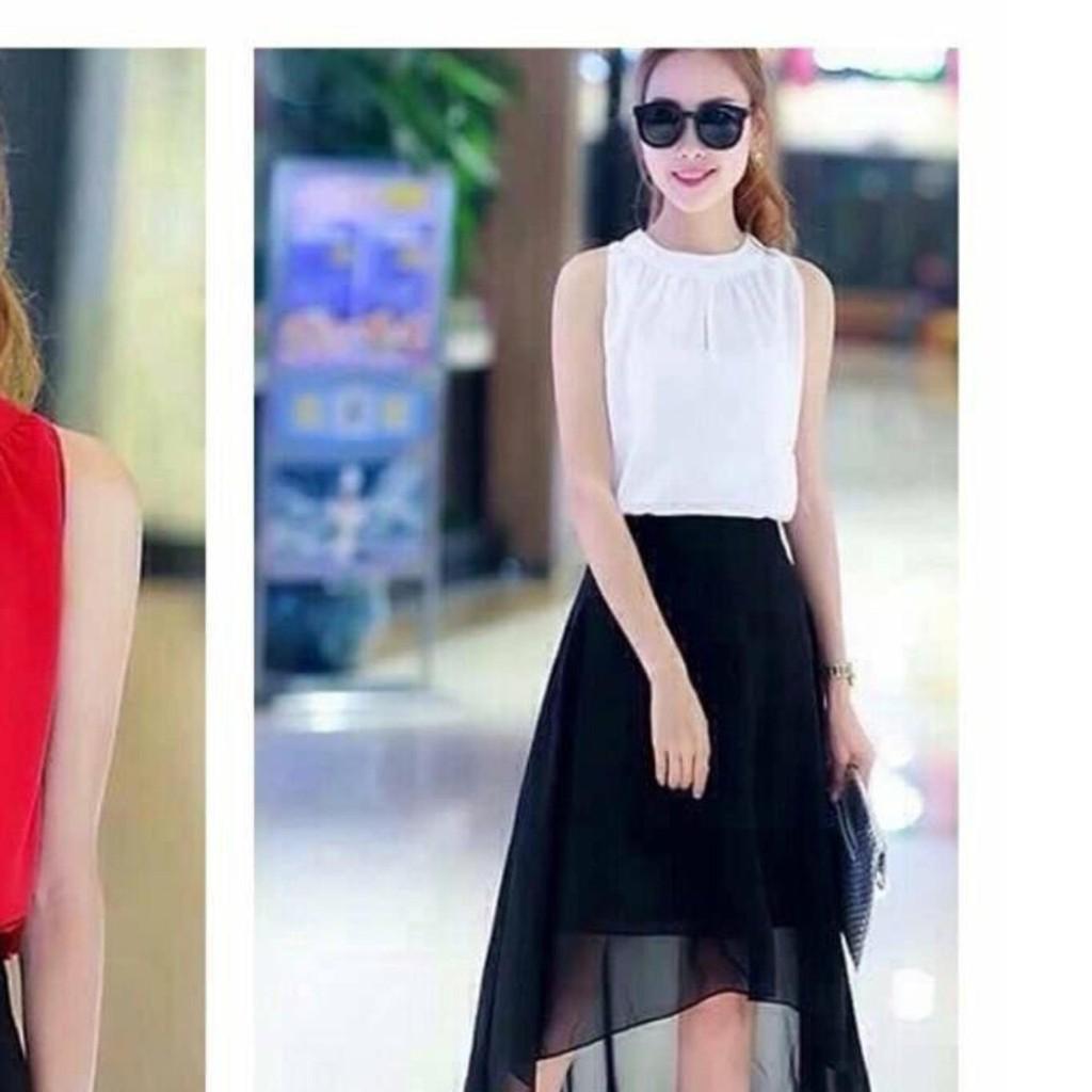 Aó kiểu nữ cổ tròn nhúng