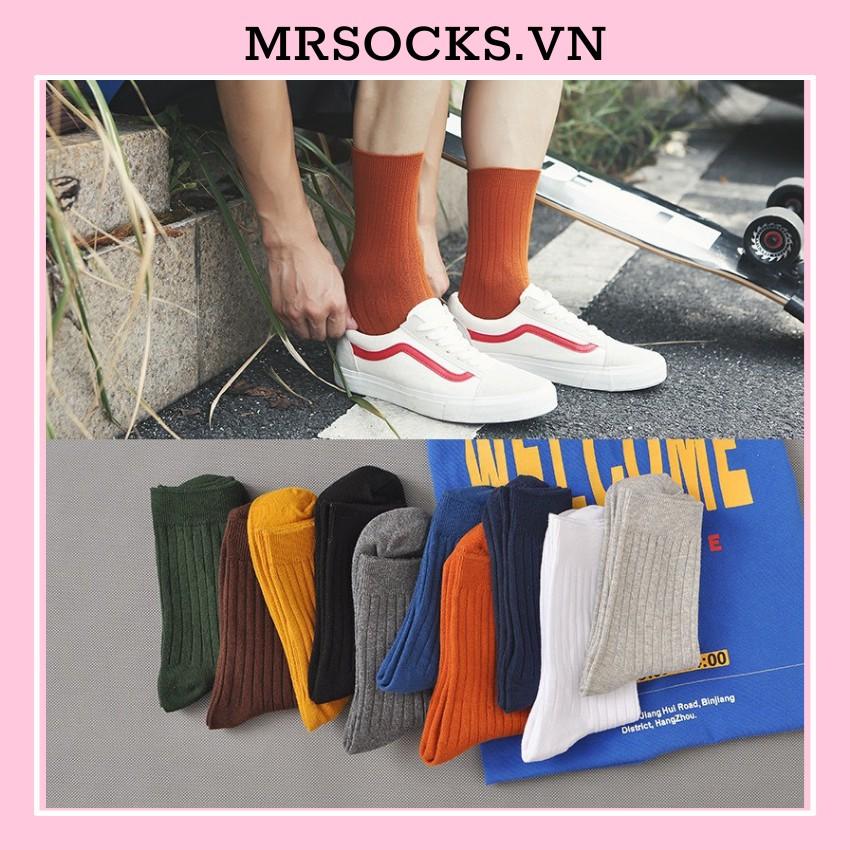 Vớ Tất Trơn Cao Nhật Hàng Cao Cấp Chất Cotton Xịn Kháng Khuẩn Freesize Nam Nữ Size Chân 36-44