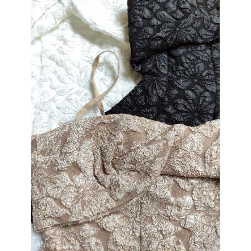 Áo peplum 2 dây nơ to xoắn ngực có 3 màu có size