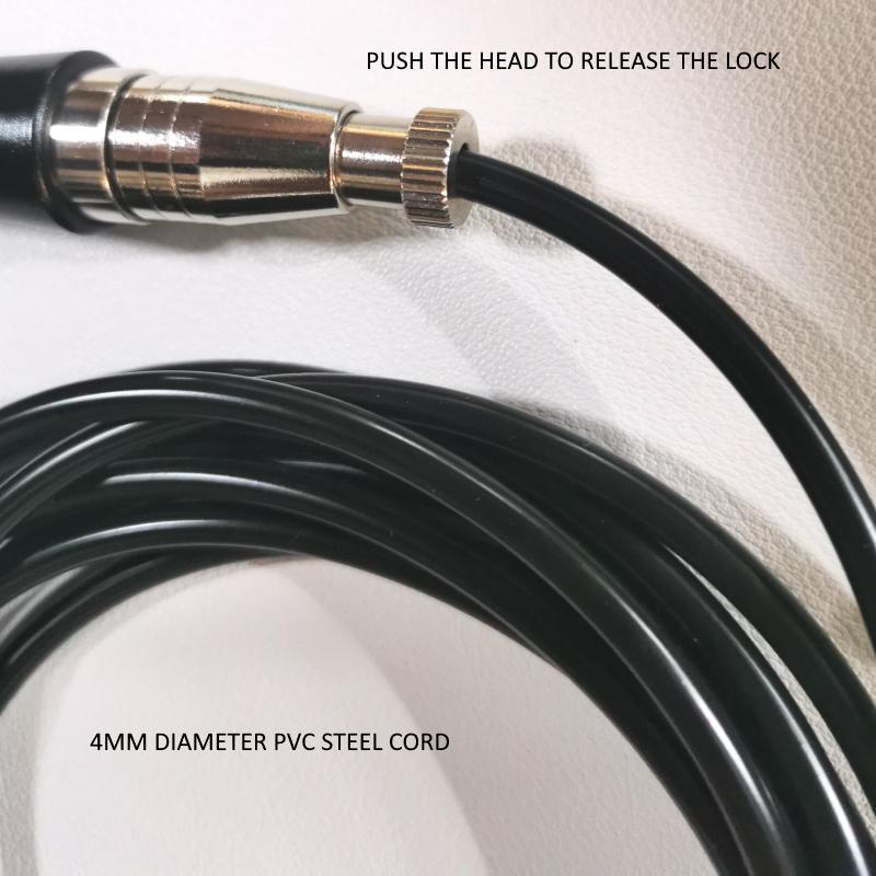 Đường Kính 4Mm Dây Thép Hạng Nặng Có Trọng Số Tay Cầm Bằng Nhôm Đôi Mang Dây Nhảy Tốc Độ Nhảy Thể Dục Crossfit Đôi Dưới