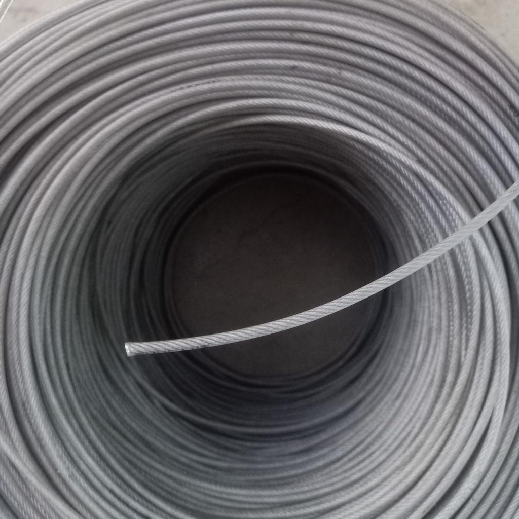 Cáp inox 304 bọc nhựa 4li tặng kèm 2 ốc siết cáp và 1 tăng đơ cáp thép giá sỉ THÁI BÌNH VINA