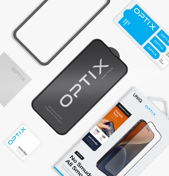 Kính Cường Lực UNIQ OPTIX Matte Clear dành cho iPhone 15 Pro / 15 Pro max - hàng chính hãng