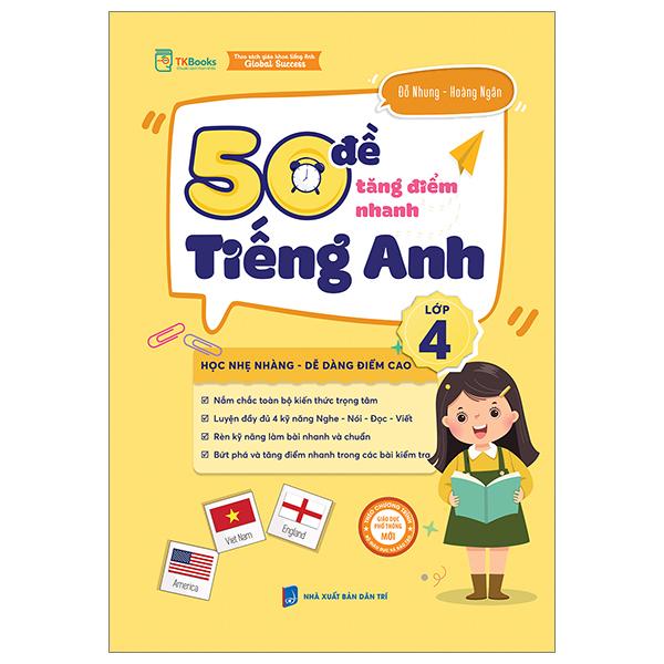 50 Đề Tăng Điểm Nhanh Tiếng Anh Lớp 4