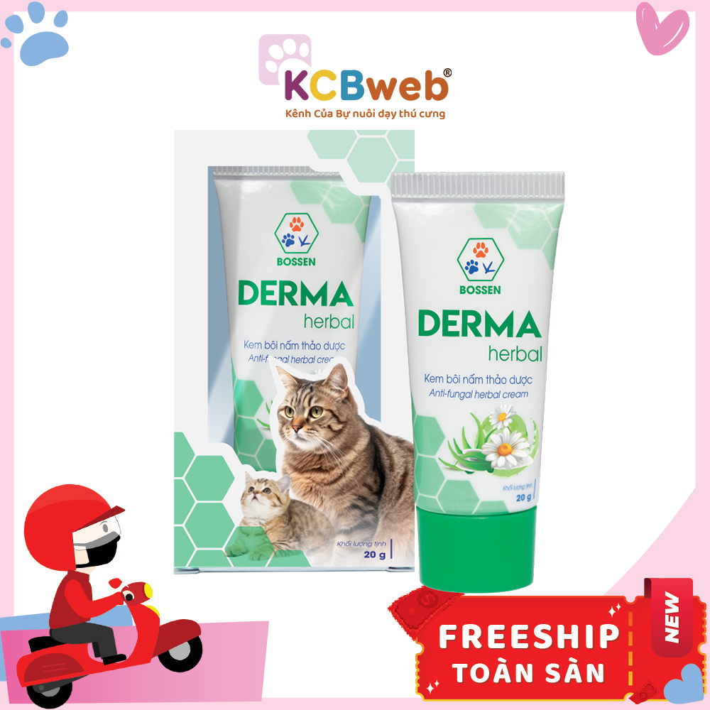 Derma Bossen kem thảo dược nấm da cho chó mèo cao cấp