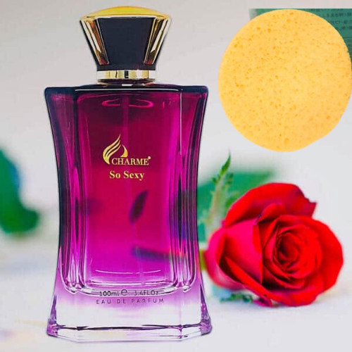 Nước hoa Charme So Sexy (Mẫu Mới 2020) 100ml Tặng Kèm Miếng Rửa Mặt Dạng Nén Cực Xịn