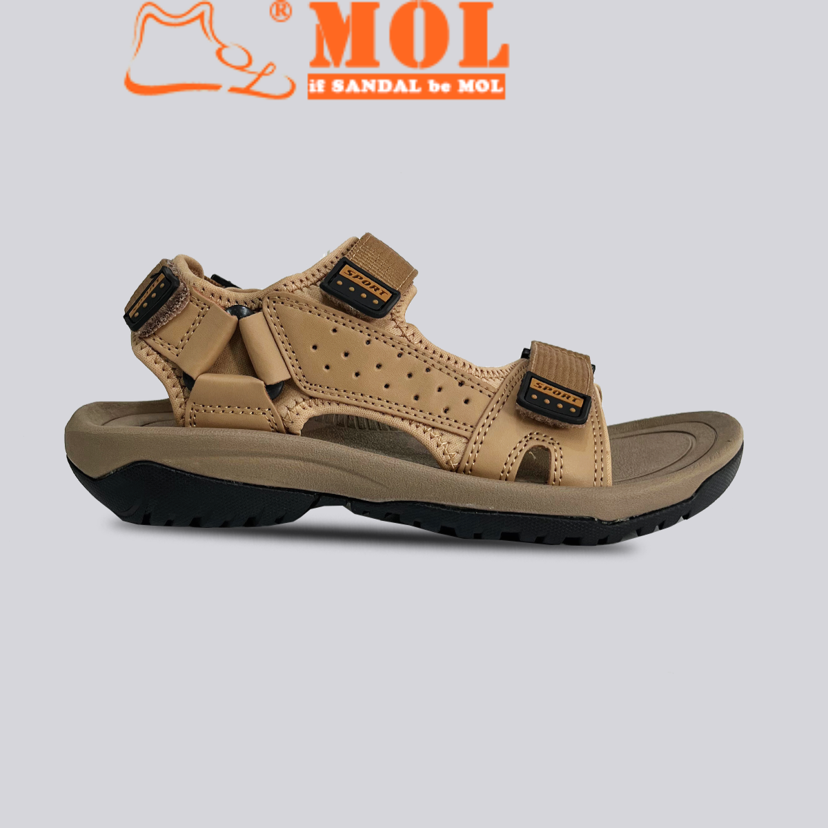 Sandal nam hiệu Rova quai da RV972Br