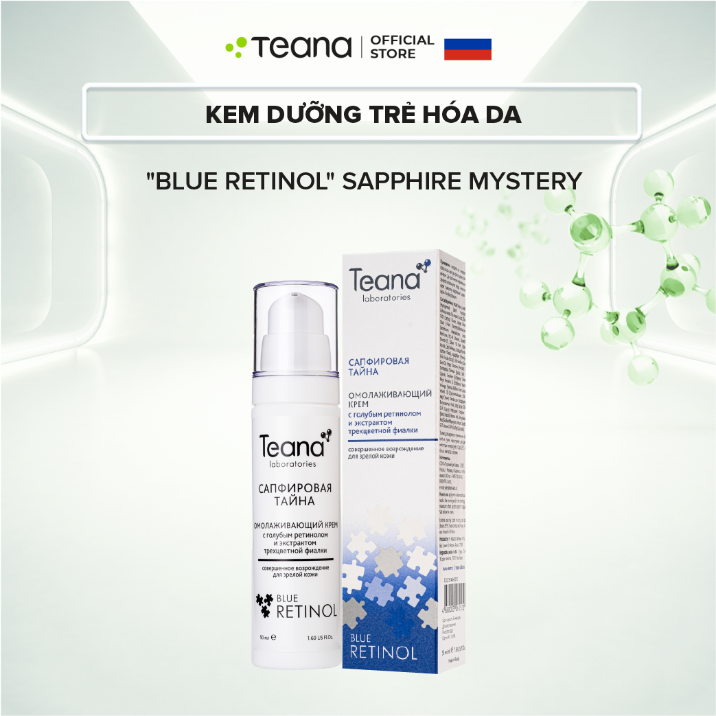 Kem dưỡng Teana Rejuvenating Cream Sapphire Mystery trẻ hóa da với Blue Retinol