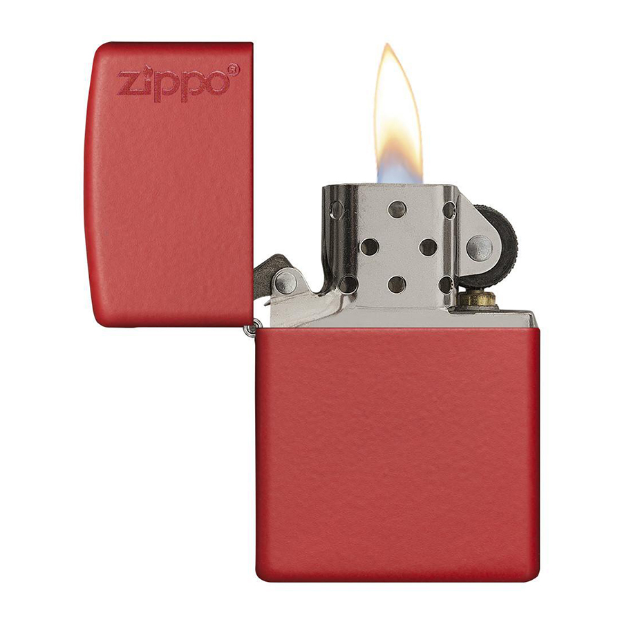 Bật Lửa Zippo 233zl Red Matte With Logo