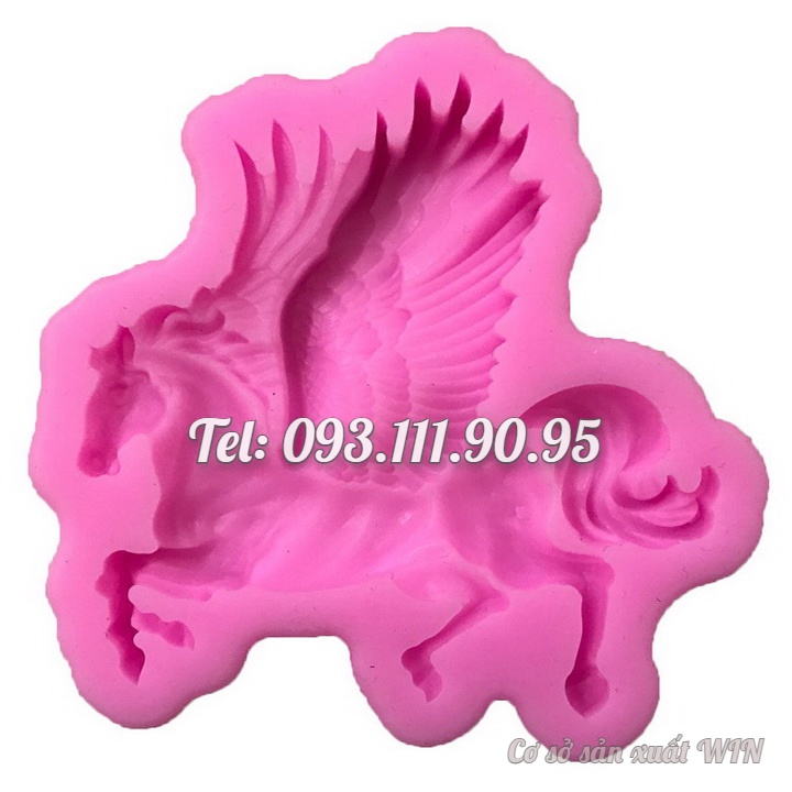 Khuôn rau câu silicon ngựa bay – Mã số 1691