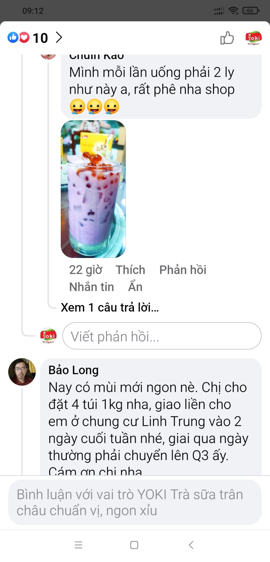 Yoki Trà sữa khoai môn