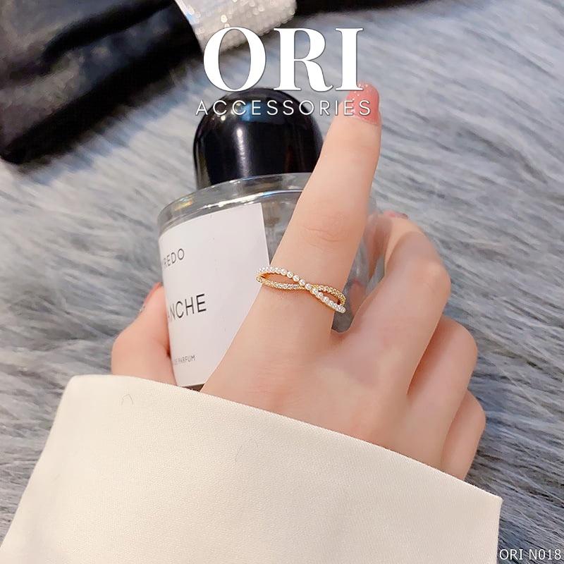 Nhẫn nữ Freesize đính ngọc Teresa thời trang độc đáo ORI ACCESSORIES N018