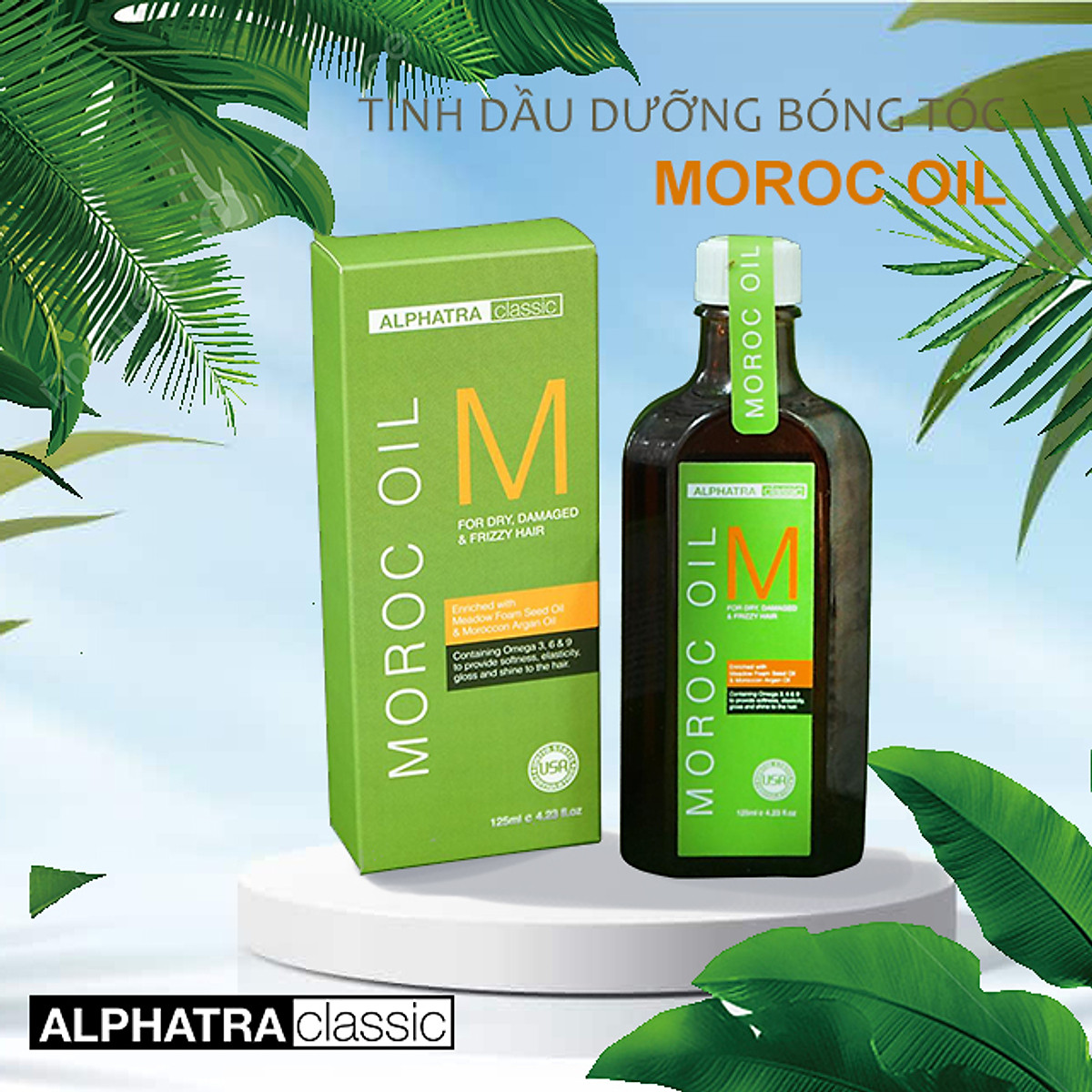 [ ƯU ĐÃI 30% - 40% ] Tinh dầu dưỡng bóng tóc 50ml (Maroc Oil) - Mang đến mái tóc chắc khoẻ, mềm mượt, óng ả