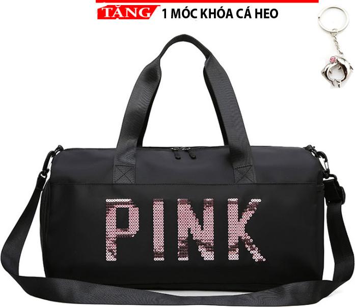 Túi Du Lịch xách tay đu lịch cao cấp Pink thời trang hàn quốc có ngăn đựng giày Tặng móc khóa cá heo