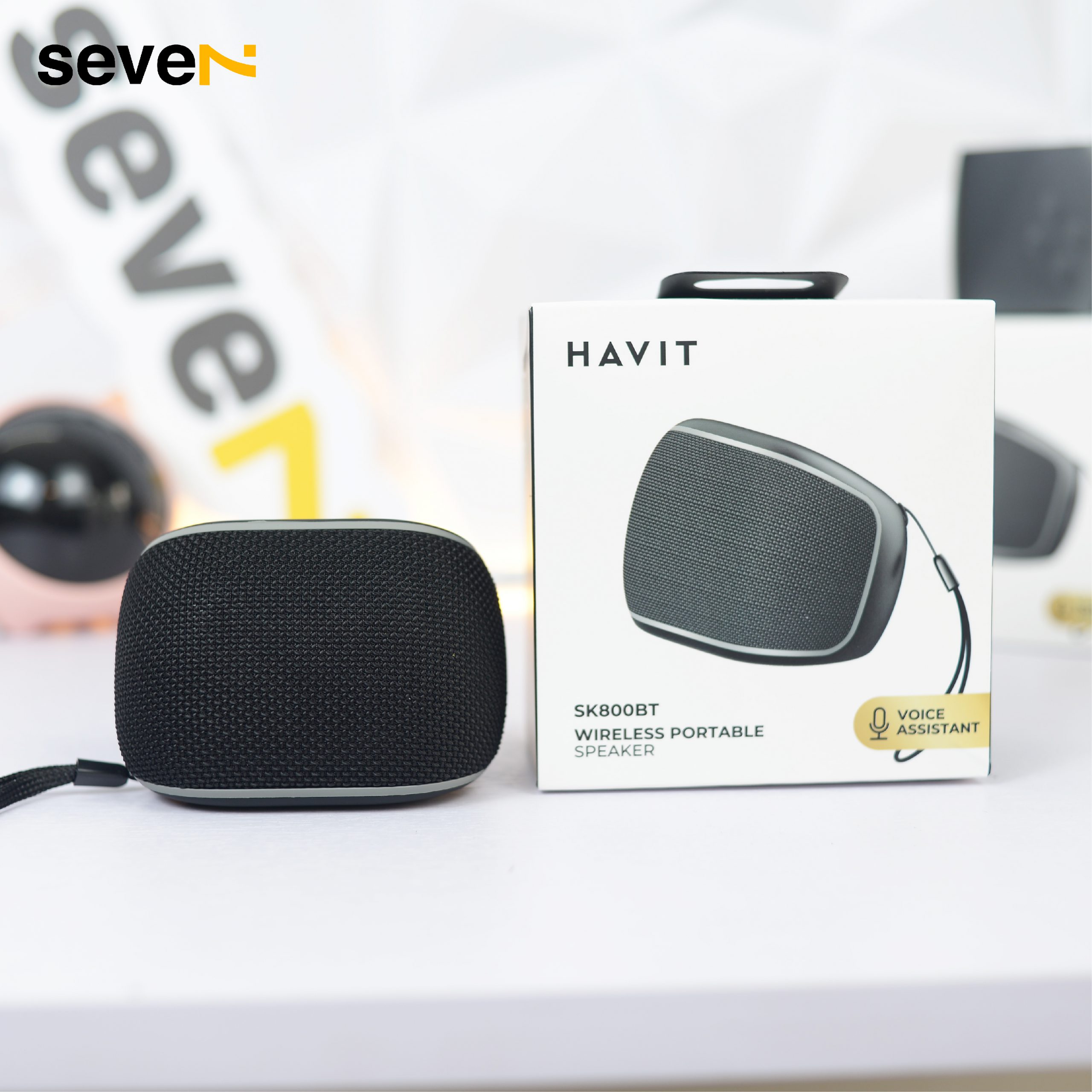 Loa Bluetooth HAVIT SK800BT màu Xám - Hàng Chính Hãng