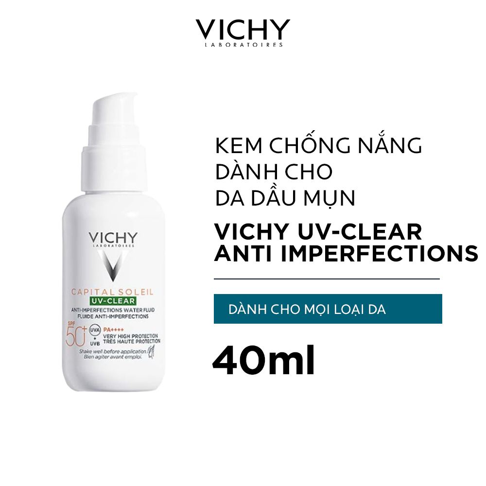 Kem chống nắng dành cho da dầu mụn Vichy UV-Clear Anti-Imperfections 40ml