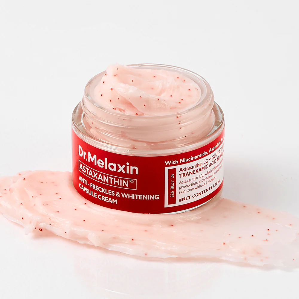 Kem dưỡng Dr.Melaxin Astaxanthin Anti - Freckle &amp; Whitening Capsule Cream 50g (đỏ)