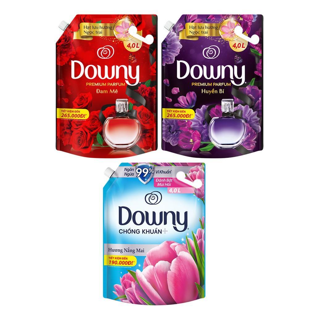 Nước Xả Vải DOWNY Hương Nước Hoa Cao Cấp Túi 4L Hương Nắng Mai