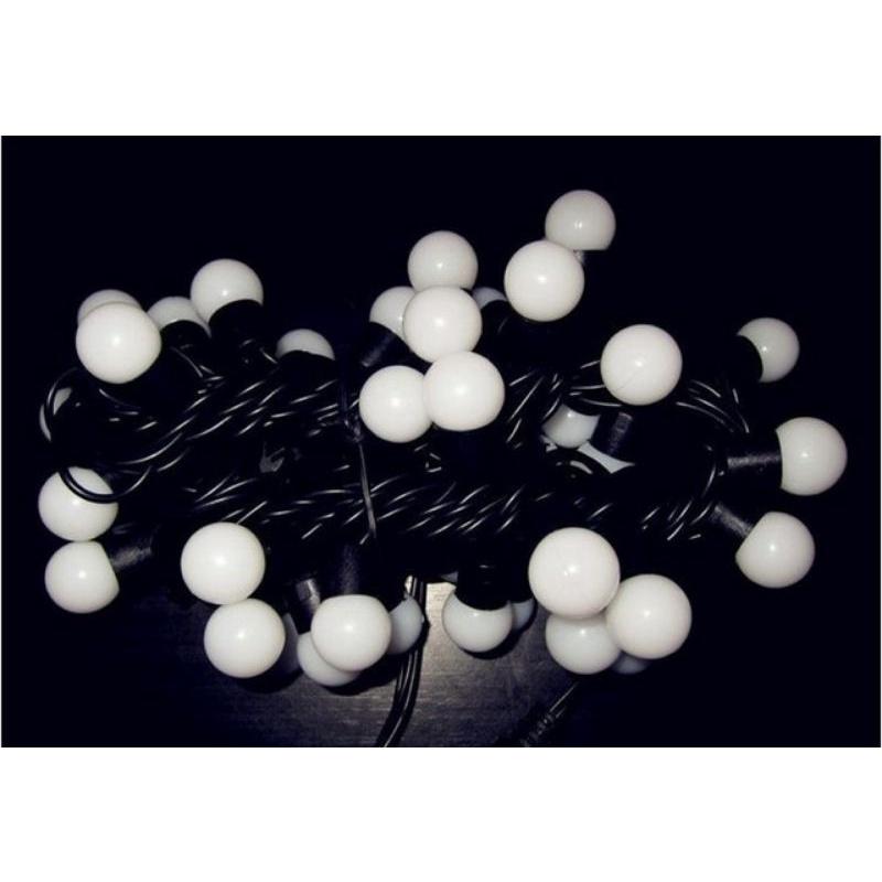 Đèn Trang Trí Cherry Ball Treo Ngoài Trời Dây Đen Màu Sáng Vàng