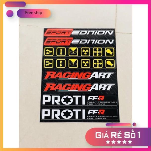 Set tem dán phuộc gấp,tem chống nước ko bay màu bảo hành màu sắc vĩnh viễn