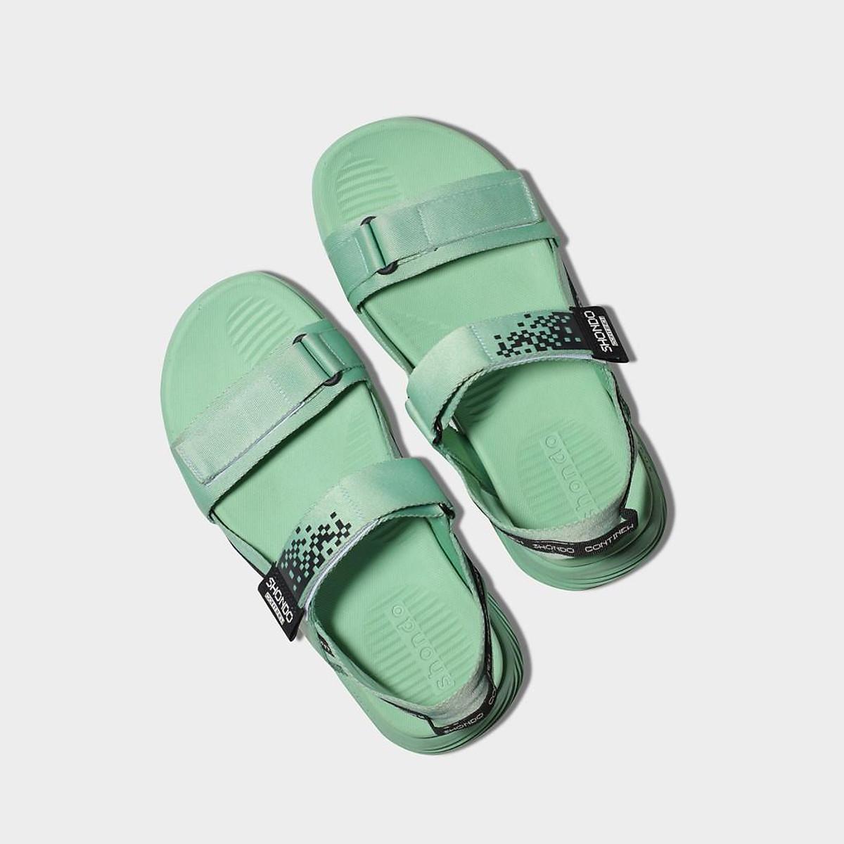 Giày Sandals Shondo Unisex F7 Continew Full Xanh Mint F7N4242