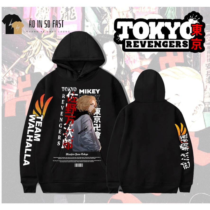 Áo nỉ có mũ dành cho nam Tokyo Revenger mẫu