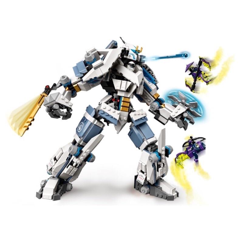 Lego lắp ráp  19003 robot chiến giáp hợp thể Zane's Titan Mech Battle 840 mảnh